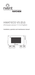 nVent RAYCHEM HWAT-ECO V5 EU Manuel D'installation, D'utilisation Et D'entretien