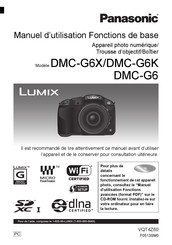 Panasonic LUMIX DMC-G6X Manuel D'utilisation