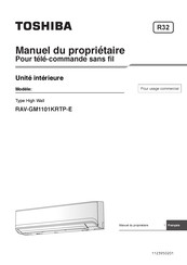 Toshiba RAV-GM1101KRTP-E Manuel Du Propriétaire