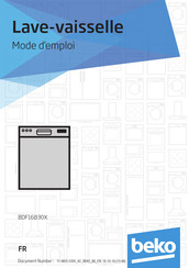 Beko BDF16B30X Mode D'emploi