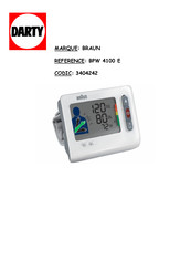 Braun TrueScan BPW4100 Manuel D'instructions