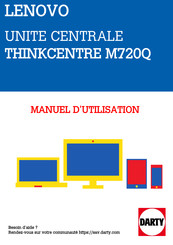 Lenovo ThinkCentre M720Q Guide D'utilisation Et De Maintenance