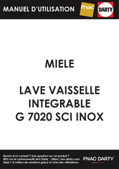 Miele G 7020 Mode D'emploi