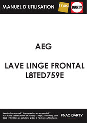AEG L8TED759E Notice D'utilisation