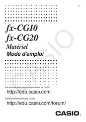 Casio fx-CG20 Mode D'emploi
