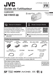 JVC Everio GZ-VX855 AG Guide De L'utilisateur