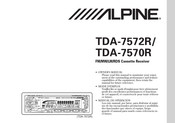 Alpine TDA-7570R Mode D'emploi