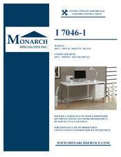 Monarch Specialties I 7046-1 Instructions D'assemblage