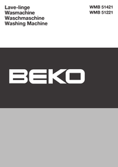Beko WMB 51221 Mode D'emploi