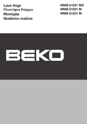 Beko WMB 61021 MS Mode D'emploi