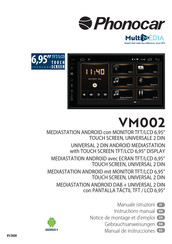 Phonocar VM002 Notice De Montage Et D'emploi