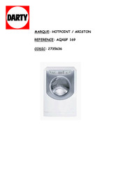 Hotpoint Ariston AQUALTIS AQXGF 169 Mode D'emploi