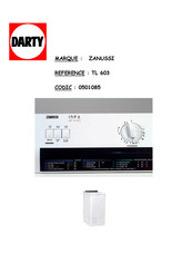 Zanussi TL 603 Notice D'utilisation