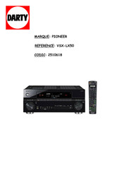 Pioneer VSX-LX50 Mode D'emploi