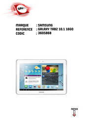 Samsung Galaxy TAB2 P5100 Mode D'emploi