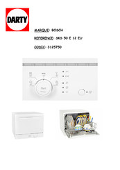 Bosch SKS50E12EU Manuel D'utilisation