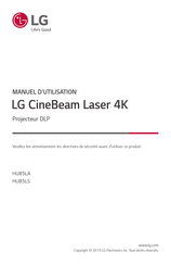 LG CineBeam Laser 4K HU85LA Manuel D'utilisation