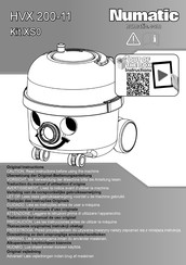 Numatic HVX 200-11 Traduction Du Manuel D'utilisation D'origine