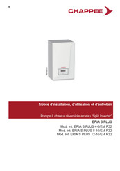 Chappee ERIA S PLUS 16/EM Notice D'installation, D'utilisation Et D'entretien