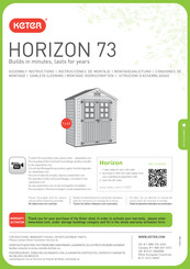 Keter HORIZON 73 Consignes De Montage