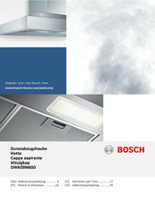 Bosch DWK09M850 Notice D'utilisation