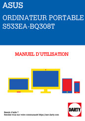 Asus VivoBook S15 S533EA-BQ308T Manuel D'utilisation