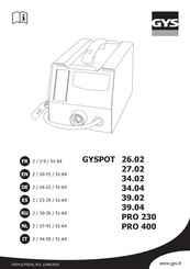 GYS GYSPOT 39.04 Mode D'emploi