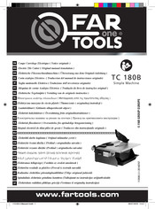 Far Tools TC 180B Notice Originale