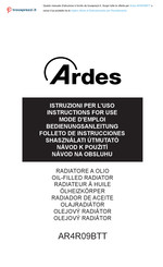 ARDES AR4R09BTT Mode D'emploi
