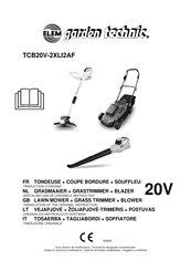 Elem Garden Technic TCB20V-2XLI2AF Traduction D'origine