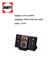 Altec Lansing MINHP inMotion 3BLKE Mode D'emploi