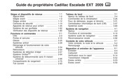 Cadillac Escalade EXT 2009 Guide Du Propriétaire