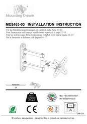 Mounting Dream MD2463-03 Instructions D'installation