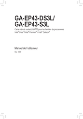 Gigabyte GA-EP43-S3L Manuel De L'utilisateur