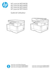 HP LaserJet MFP M440 Guide De L'utilisateur