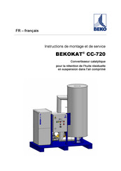 Beko BEKOKAT CC-720 Instructions De Montage Et De Service