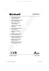 EINHELL TE-SC 570 L Mode D'emploi D'origine