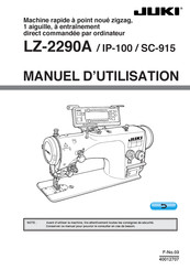 JUKI LZ-2290A Manuel D'utilisation