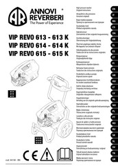 Annovi Reverberi VIP REVO 615K Traduction Des Instructions Originales