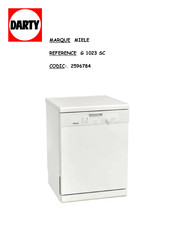 Miele G 1023 SC Mode D'emploi