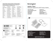 Kensington KeyFolio Expert K39561 Guide De Démarrage Rapide