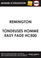 Remington Easy Fade HC500 Manuel D'utilisation