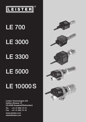Leister LE 3300 Instructions D'utilisation