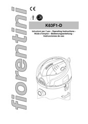 FIORENTINI K72 Mode D'emploi