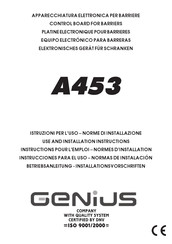 Genius A453 Instructions D'installation