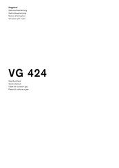 Gaggenau VG 424 Notice D'utilisation