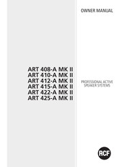 RCF ART 425-A MK II Manuel D'utilisation