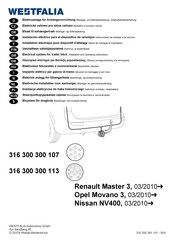 Westfalia Automotive 51-316300300113 Notice De Montage Et D'utilisation