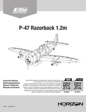 Horizon Hobby E-FLITE P-47 Razorback 1.2m Manuel D'utilisation