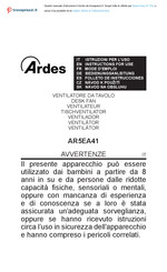 ARDES Easy 41 Plus Mode D'emploi